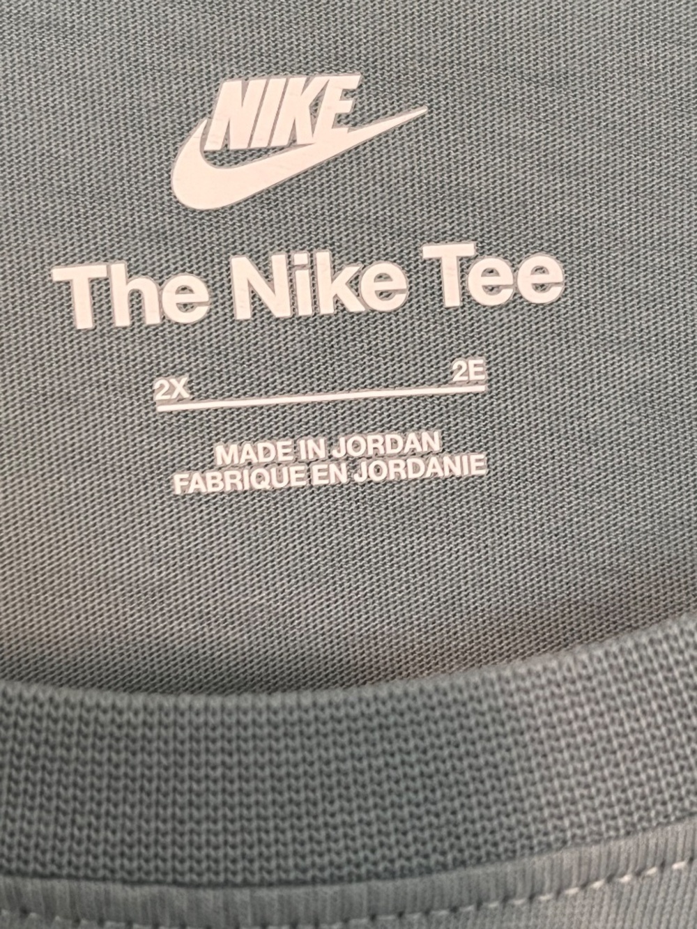 Nike Long Sleeve Tee Sage Green Oversized Relaxed Fit Shirt 2X - Picture 3 of 5